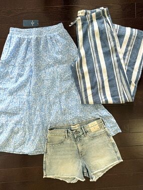 NWT Abercrombie Girls - Three Size 5/6 Spring/Summer Bottoms (Shorts & Skirts)